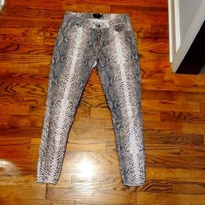 Lucky & Blessed Snake Skin skinny jeans Size 12